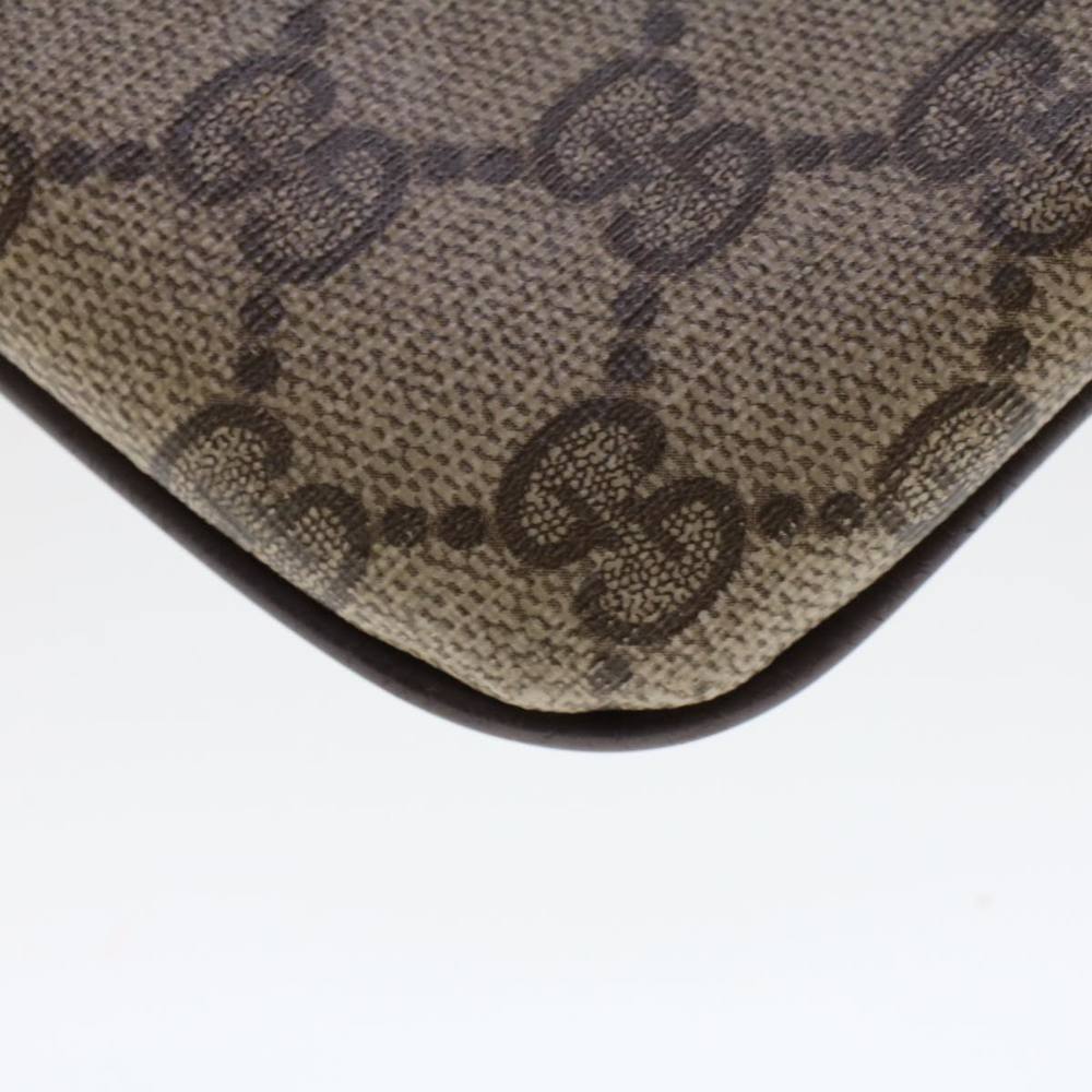 GUCCI GG Canvas Web Sherry Line Hand Bag PVC Leather Beige Red Auth 45605 - Picture 15 of 16